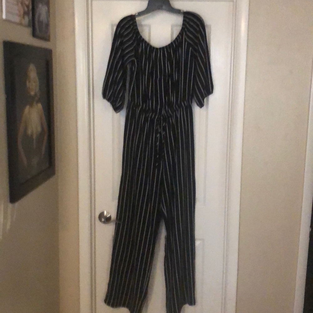 Black and White Striped Jumper